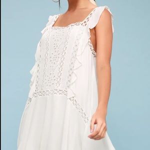Free people Priscilla dress in white